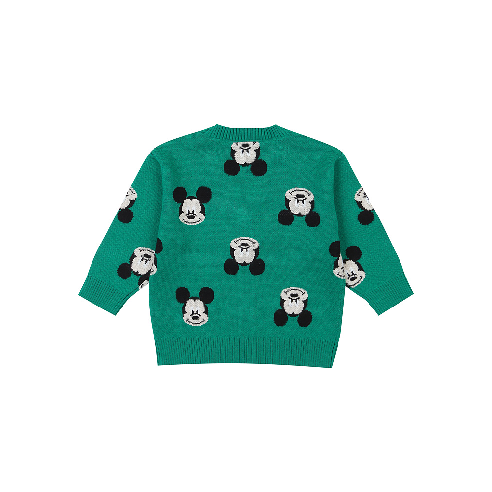 Agabang x Disney Baby Mickey Knit Cardigan - Green