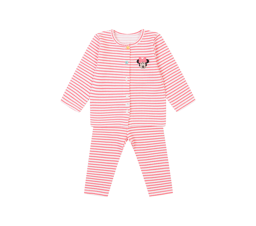 Agabang x Disney Baby Mickey Macaroon Pyjamas - Pink