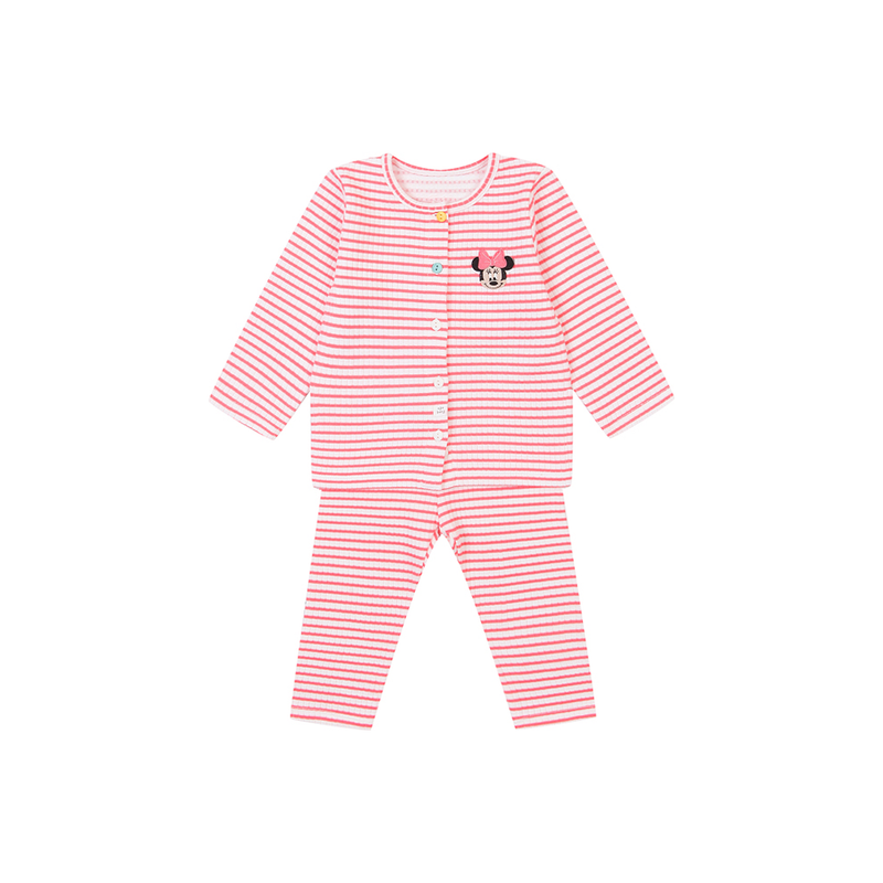 Agabang x Disney Baby Mickey Macaroon Pyjamas - Pink-1