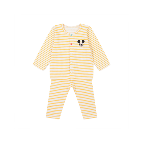 Agabang x Disney Baby Mickey Macaroon Pyjamas - Yellow
