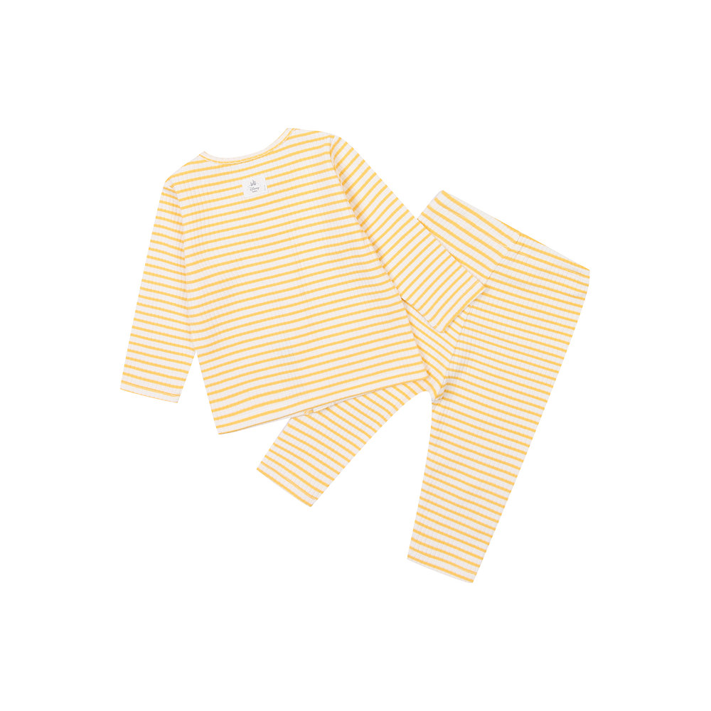 Agabang x Disney Baby Mickey Macaroon Pyjamas - Yellow