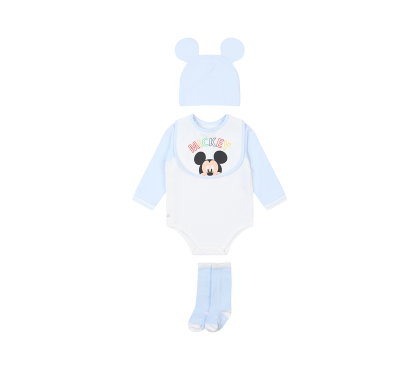 Agabang x Disney Baby Team Mickey Baby Romper 4in1 Set