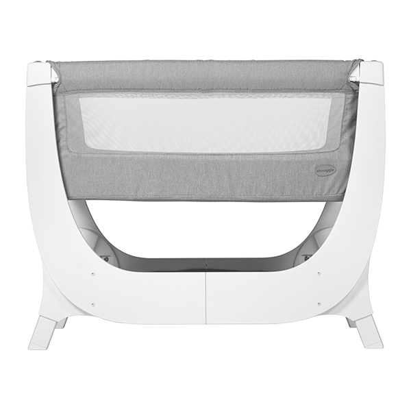 Shnuggle Air Bedside Crib - Dove Grey | Little Baby.
