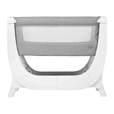 Shnuggle Air Bedside Crib - Dove Grey | Little Baby.