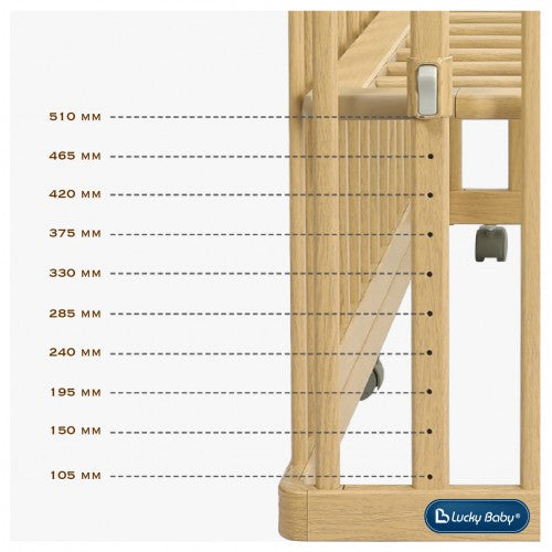 [Bundle] Lucky Baby Lettino Baby Cot & Allerfree Mattress - WHITE Only-6