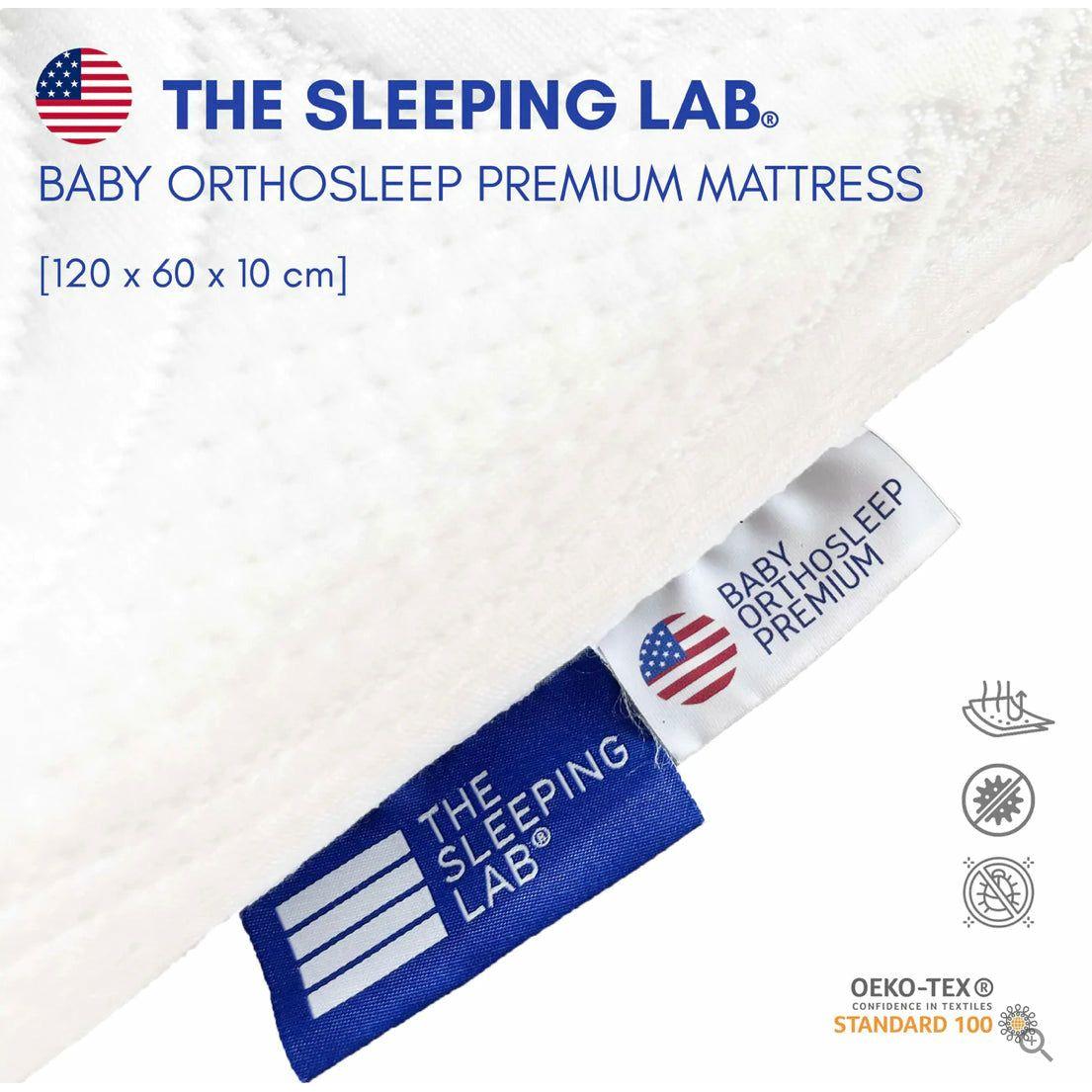 The Sleeping Lab Baby Orthosleep Premium Mattress - 120x60x10cm