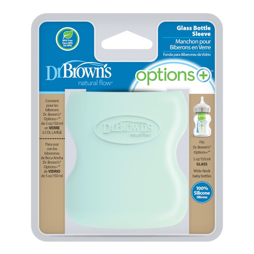 Dr. Brown’s Natural Flow Options+ Glass Baby Bottle Sleeve (Wide-Neck)