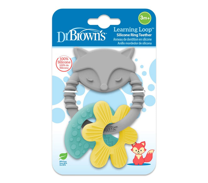 Dr. Brown’s Learning Loop Silicone Teether - Fox