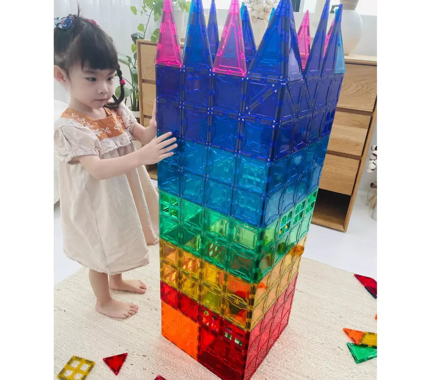 SparksMag Classic 208 Pcs Grande Magnetic Tiles Set
