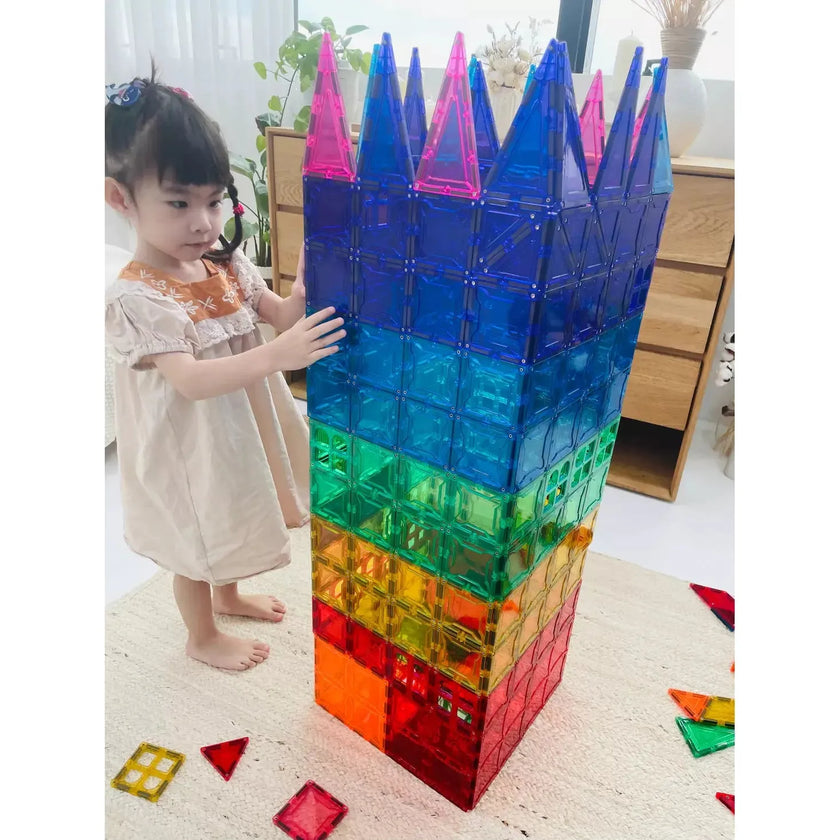 SparksMag Classic 208 Pcs Grande Magnetic Tiles Set