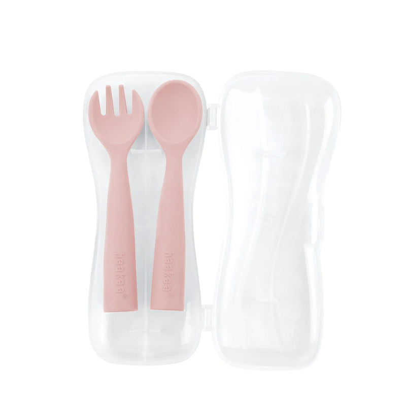 Haakaa Bendy Silicone Cutlery Set (Assorted Colours)-7