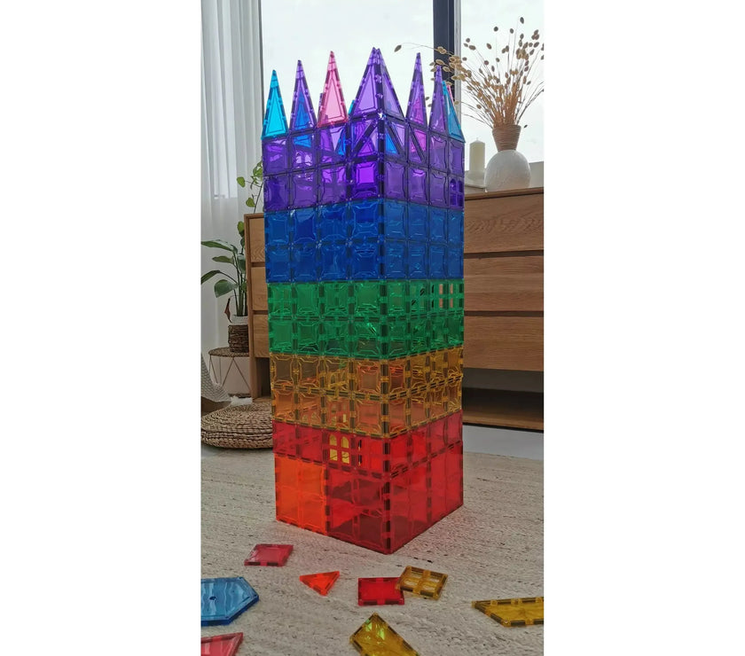 SparksMag Classic 208 Pcs Grande Magnetic Tiles Set