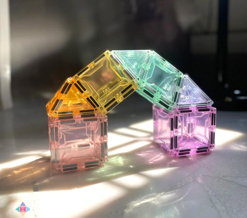 SparksMag Light 208 Pcs Grande Magnetic Tiles Set