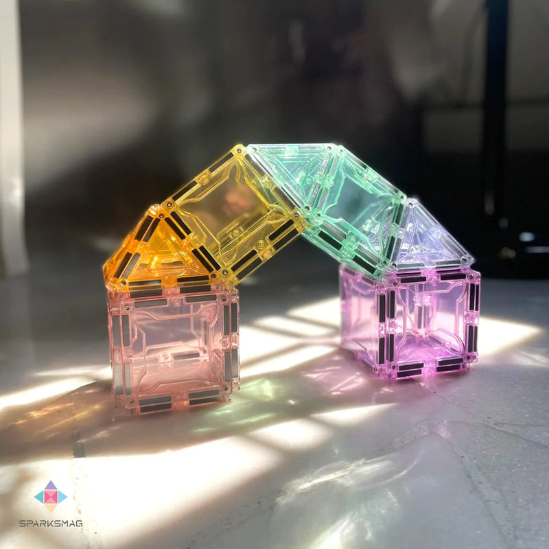 SparksMag Light 208 Pcs Grande Magnetic Tiles Set-3