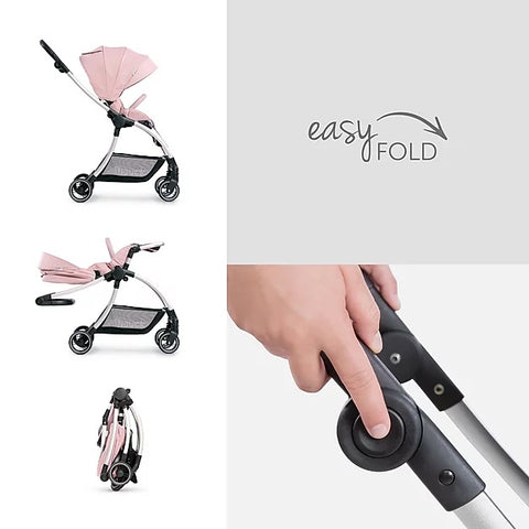 Hauck Eagle 4S Stroller (Pink): Lightweight, Travel System, Reversible | Little Baby.