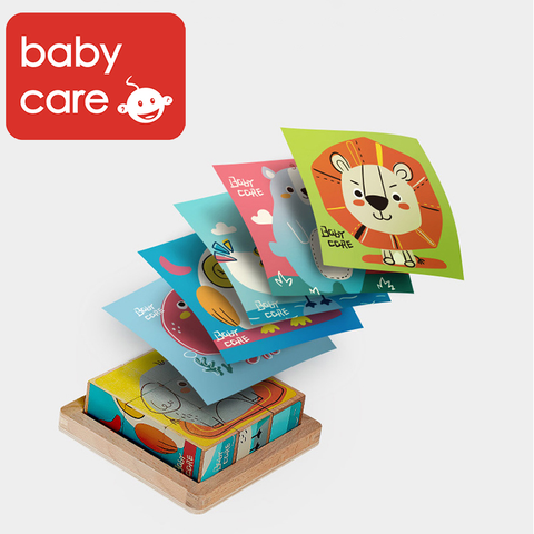 Bc Babycare Baby Animal Block Puzzle (6 sides) | Little Baby.