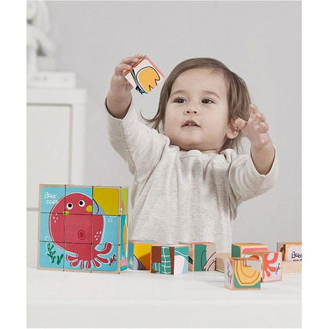 Bc Babycare Baby Animal Block Puzzle (6 sides) | Little Baby.