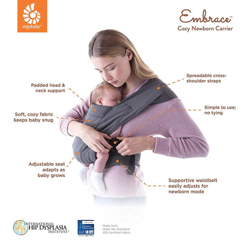 Ergobaby Embrace Newborn Baby Carrier - Blush Pink