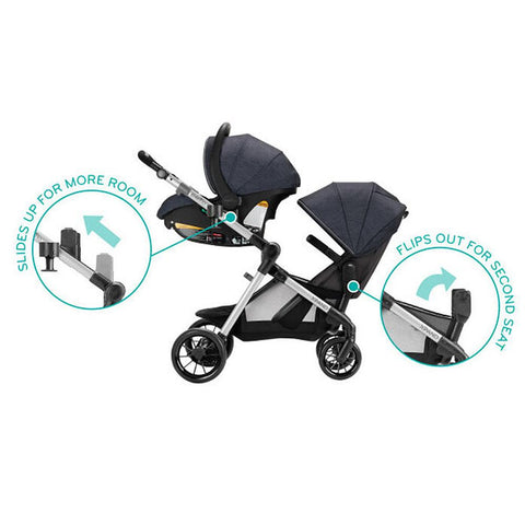 Evenflo Pivot Xpand Modular Travel System w/ SafeMax Infant Car Seat