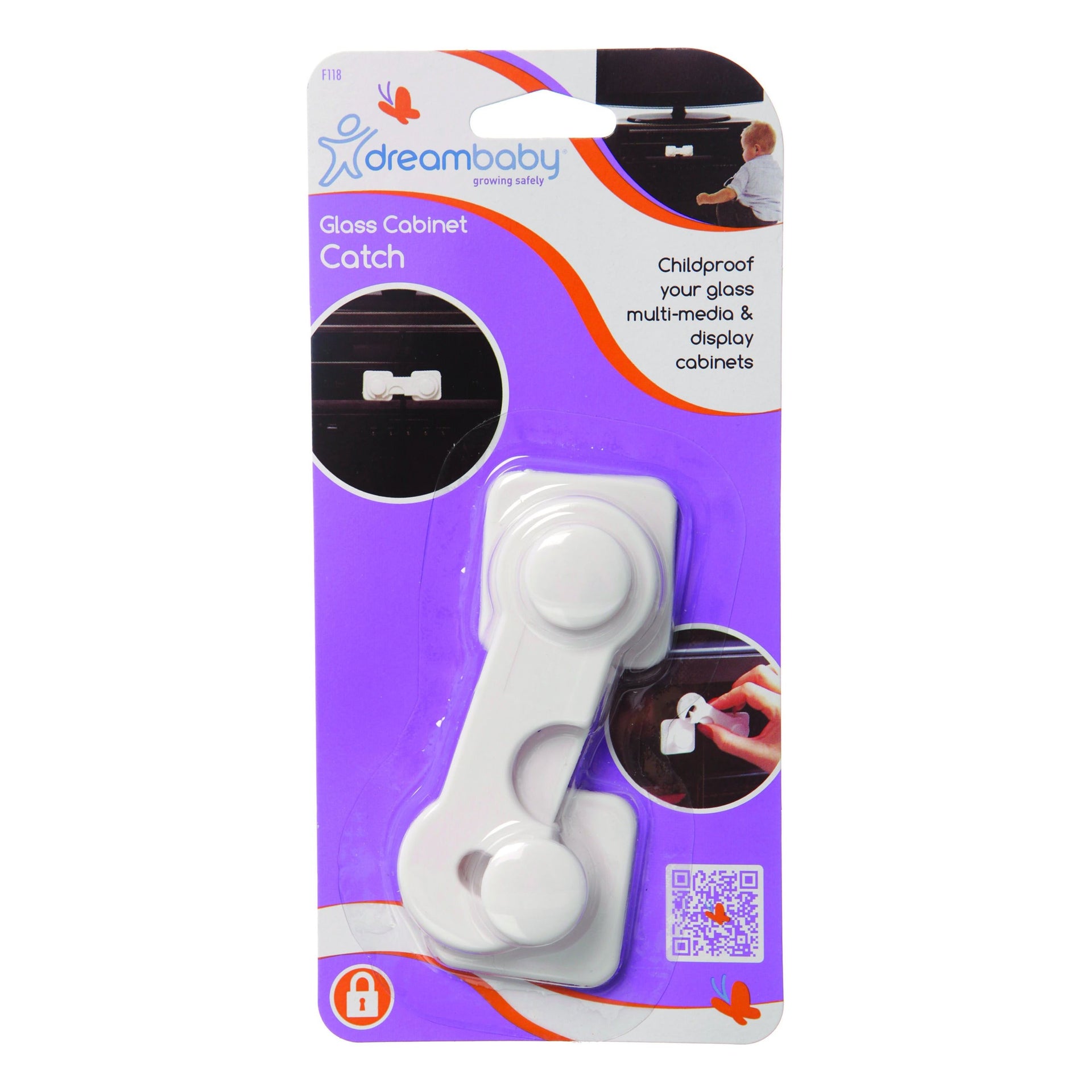 Dreambaby Glass Cabinet Latch DB00118 | Little Baby.