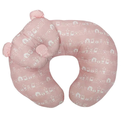 Lucky Baby Cuddle'U Nursing Pillow/Positioner + Infant Pillow - Pink Animal