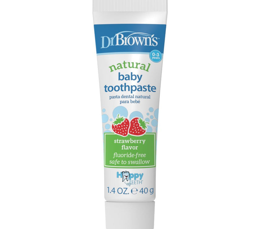 Dr. Brown’s Happy Teeth Fluoride-Free Toothpaste - Strawberry