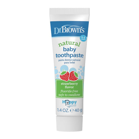 Dr. Brown’s Happy Teeth Fluoride-Free Toothpaste - Strawberry