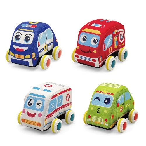 Lucky Baby Soft Pull Back Vehicle Set-4