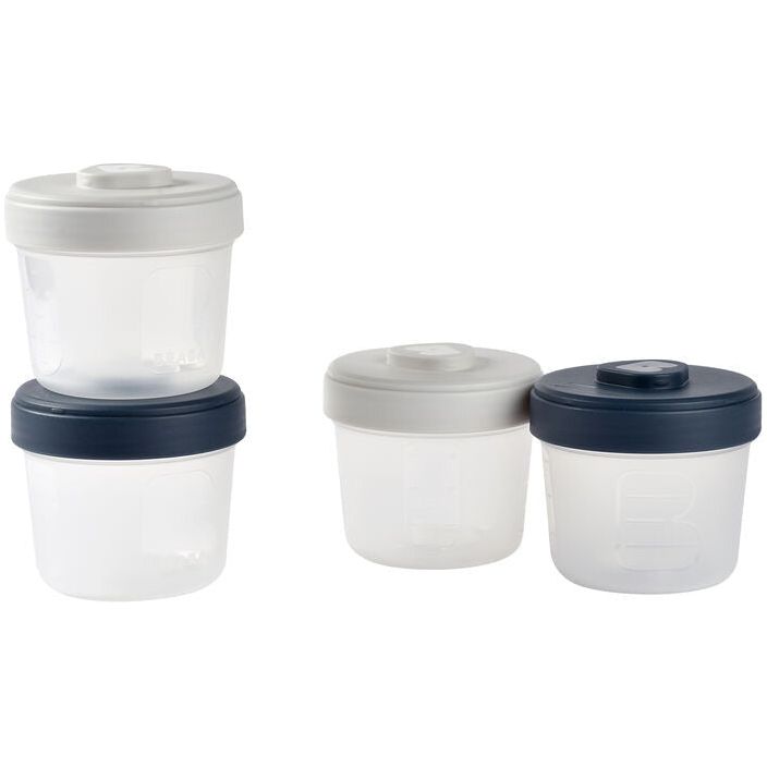 Beaba Beginner Food Storage Set - 4 Clip Portions-1