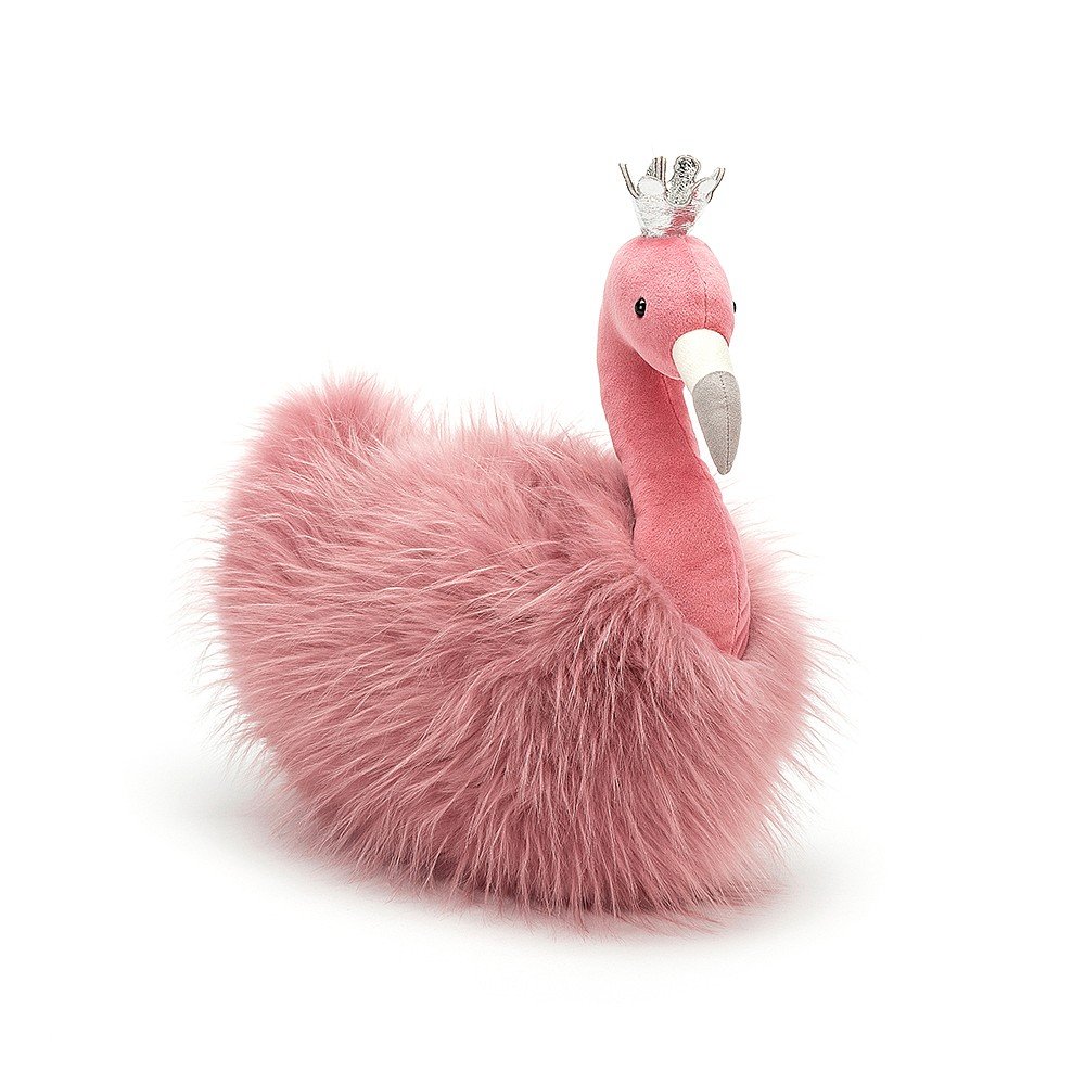 JellyCat Fancy Flamingo Fluffy - H34cm-1