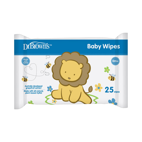 Dr. Brown’s Xylitol Baby Wipes (25pcs/4-pack Set)