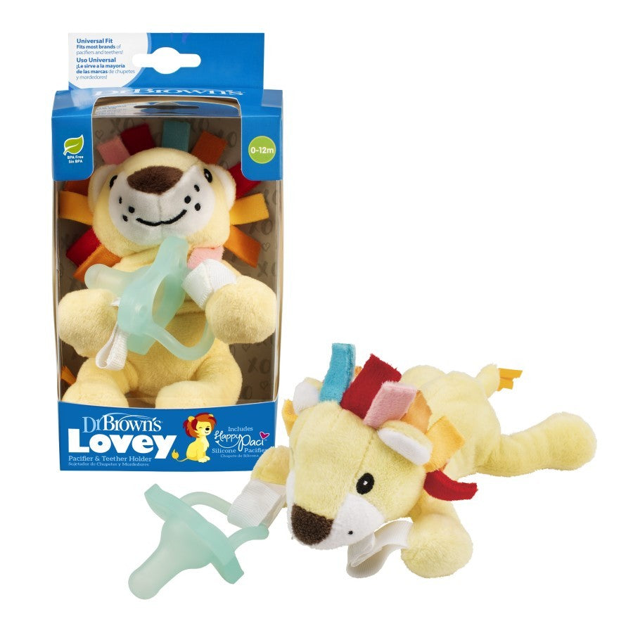 Dr. Brown’s Lovey Pacifier & Teether Holder (Assorted Designs)-1