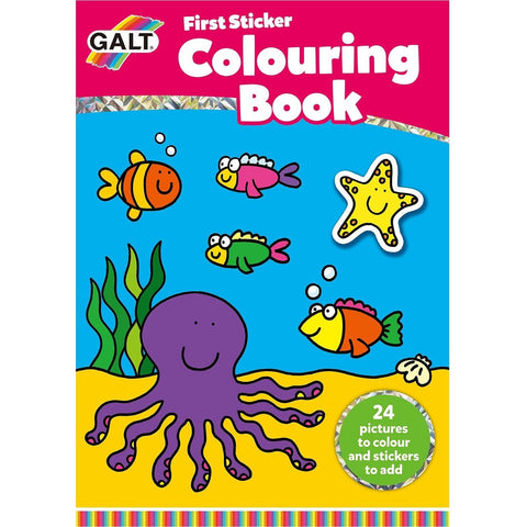 Galt First Sticker Colouring Book | Little Baby.