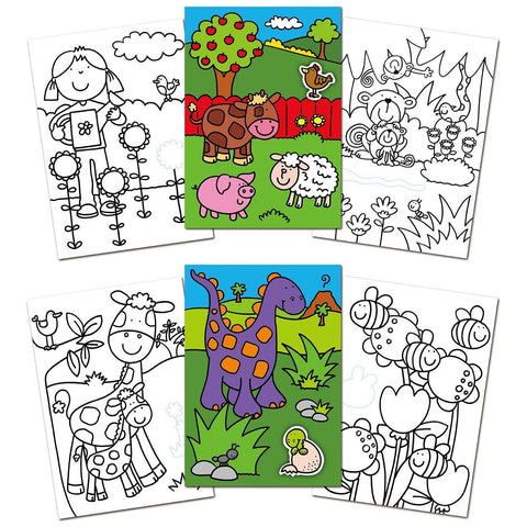 Galt First Sticker Colouring Book | Little Baby.