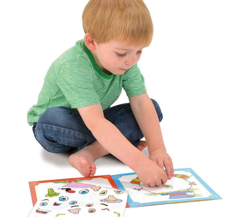 Galt Funny Faces Sticker Book | Little Baby.