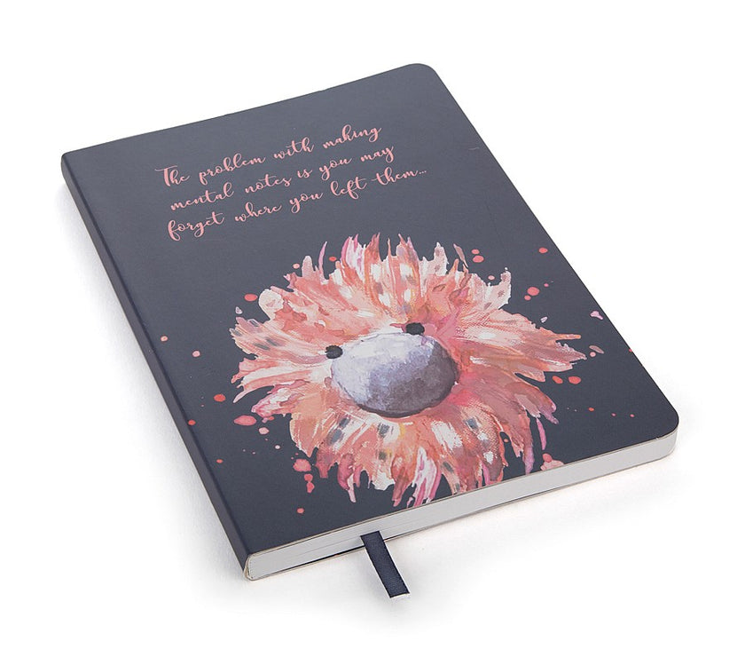 JellyCat Glad To Be Me Navy Note Book (lined)