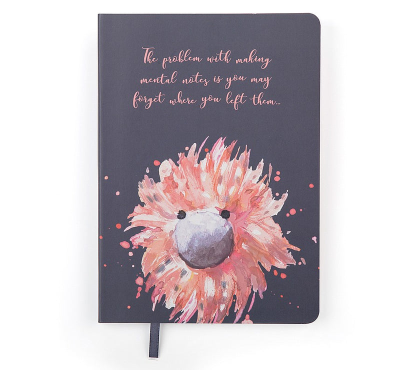 JellyCat Glad To Be Me Navy Note Book (lined)