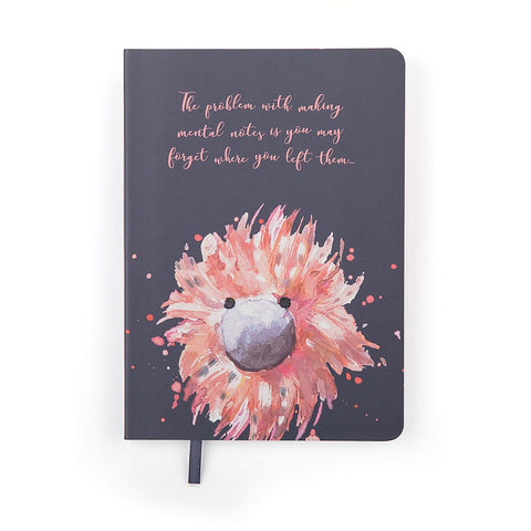 JellyCat Glad To Be Me Navy Note Book (lined)