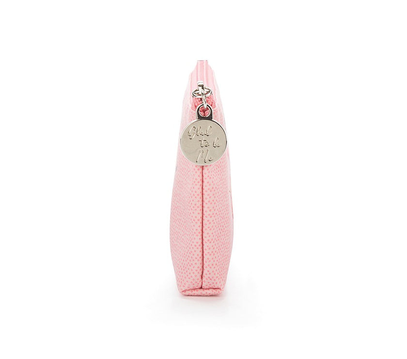 JellyCat Glad To Be Me Pink Pouch