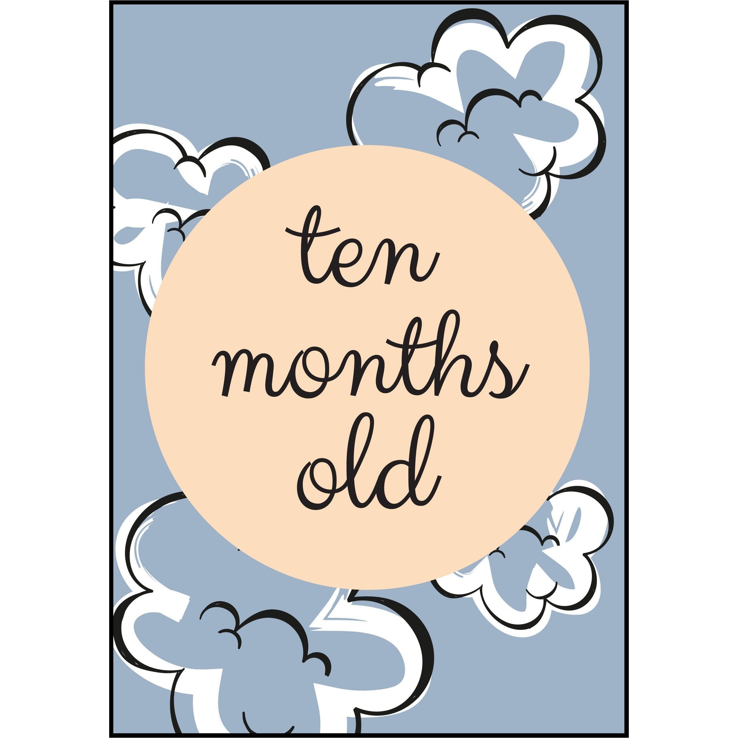 The Paper Elf - Generic Baby Milestone Cards | Little Baby.