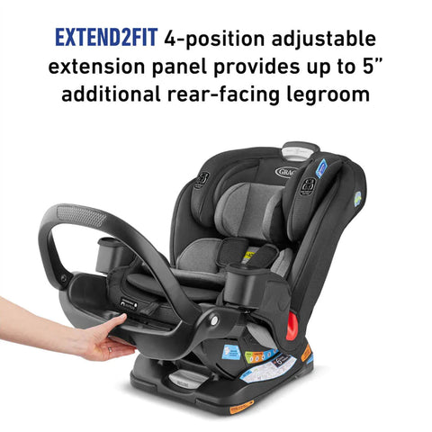 Car seat rebound bar clearance
