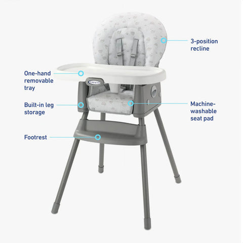 Graco SimpleSwitch 2 in 1 Highchair Reign Online Exclusive