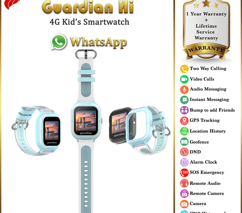 Guardian Hi 4G Kids Smartwatch - Blue | Little Baby.