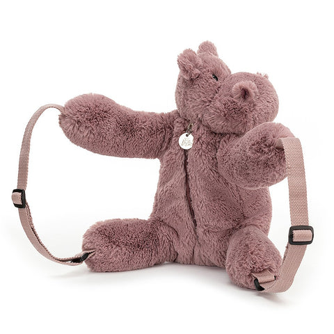 JellyCat Huggady Hippo Backpack - H28CM