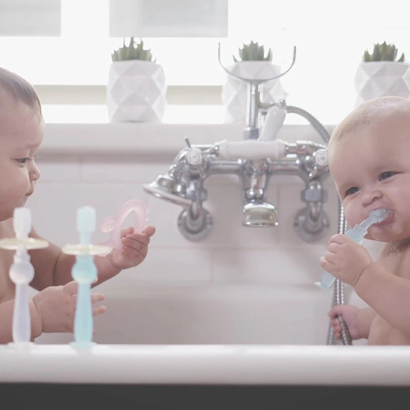 Haakaa 360° Silicone Toothbrush (Orange) | Little Baby.