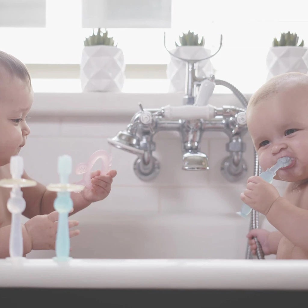 Haakaa 360° Silicone Toothbrush (Orange) | Little Baby.