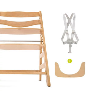 Hauck Alpha+ Wooden Highchair (Natural) | Little Baby.