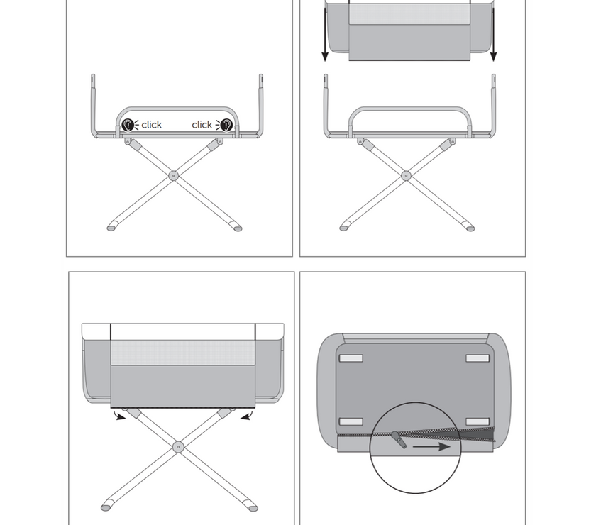 Hauck Face To Me Bedside Cot with Anti-Reflux Position & Adjustable Heights | Little Baby.