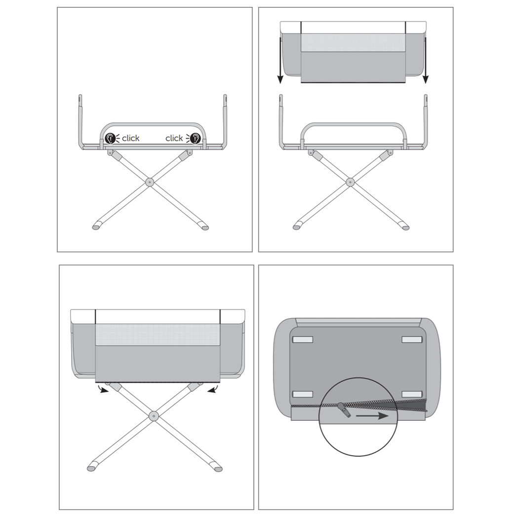 hauck bedside cot Hauck Face To Me Bedside Cot (5 Adjustable Heights)
