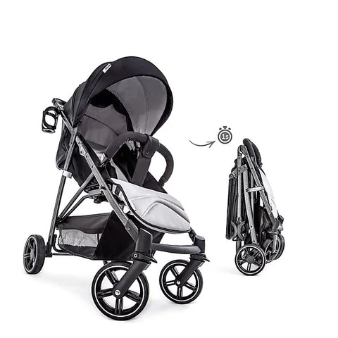 Hauck Rapid 4S Stroller (Black): Multi-Terrain, Travel System, One-Hand Fold | Little Baby.